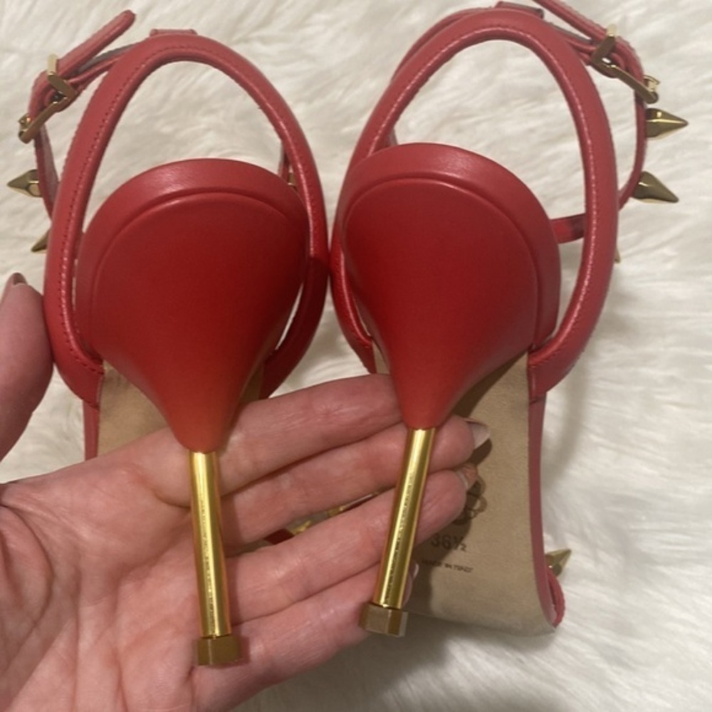 Alexander McQueen Punk stud Leather ankle strap sandals size 36.5EU - Picture 6 of 12